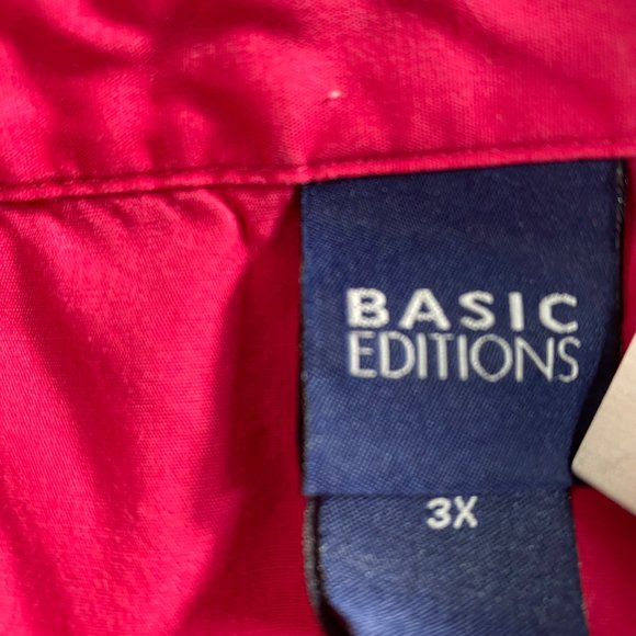 📌Basic Editions Hot Pink Sleeveless Blouse - Picture 7 of 8